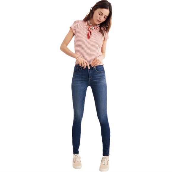 Madewell Denim - Madewell 10" High-Rise Skinny Jeans in Danny Wash